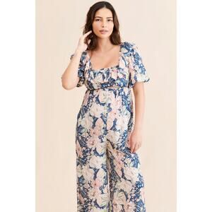 NEW Yumi Kim Stella Maternity Jumpsuit Floral Boho Bohemian Size XS‎